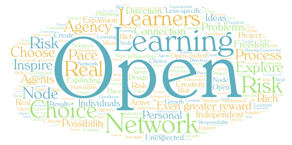 word cloud - open pedagogy