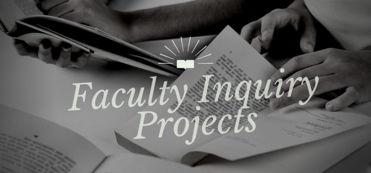 Of Faculty Inquiry Projects (FIPs), Curiosity, and Cats