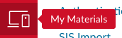 Screenshot of the My Materials icon as it appears in the global navigation of Canvas